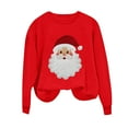 thumbnail image 4 of Ailaofu Chandail de Noël pour Femmes Col Rond Cadeaux de Noël Haut Décontracté Manches Longues, 4 of 6