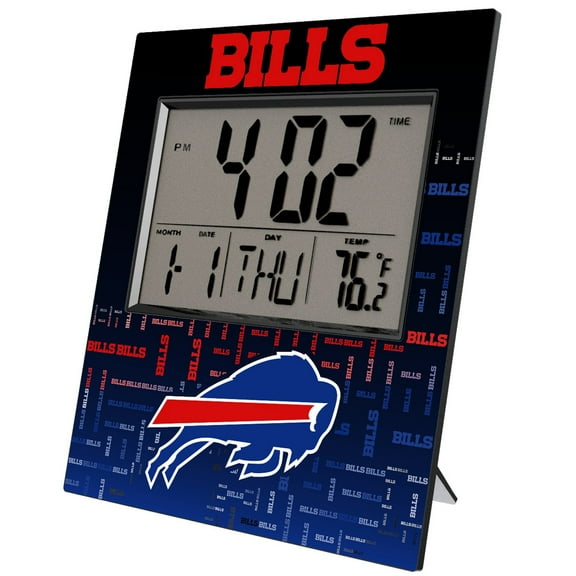 Keyscaper Buffalo Bills Quadtile Digital Desk Clock