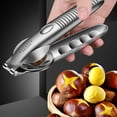 thumbnail image 3 of Stainless Steel Chestnut Cutter & Nut Opener Tool - Multi-Functional Kitchen Peeler Clip for Cooking, Meal Prep, And Holiday Baking, Ideal for Home Chefs And Nut Lovers, 3 of 5
