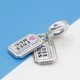 thumbnail image 4 of NEW Authentic 925 Sterling Silver Pink Original Charm Love Potion Murano Glass Heart Dangle Beads Fit Pandora Bracelet Jewelry, 4 of 4