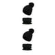 thumbnail image 1 of Sonducket Gorros de invierno para mujer, gorros con pompones, gorro grueso a la moda, conjunto de bufanda, pañuelo adorable, cuello de estilo de Type1 NO1, 1 of 6