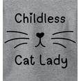 thumbnail image 2 of Childless Cat Lady T-shirt Top for Women, 2 of 7