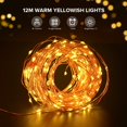 thumbnail image 2 of Luces de hadas, 24M [paquete de 2] y 240 luces de cadena LED IP65 a prueba de agua 8 modos Luces de hadas Interior/Exterior Dormitorio Navidad Boda Fiesta Hogar Jardín Luces de hadas - (Blanco cálido) Ormromra WLJ-3296, 2 of 5