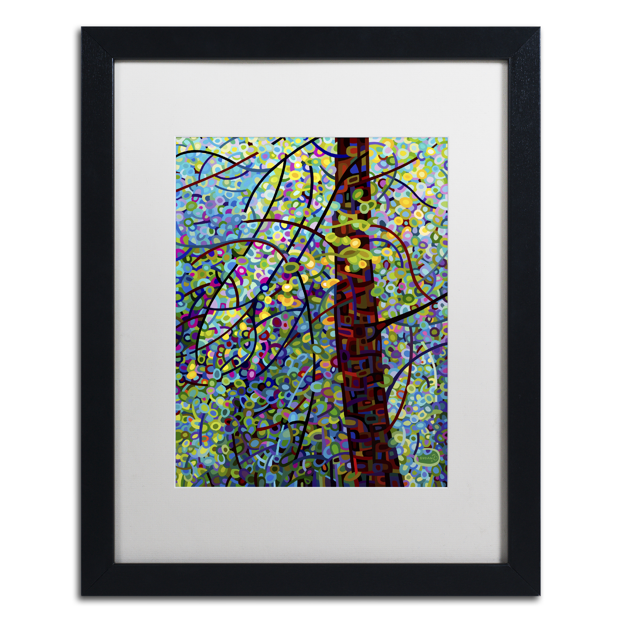 Mandy Budan 'Pine Sprites' Matted Framed Art