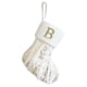 thumbnail image 2 of Adornos navideños Medias navideñas personalizadas con letras 22 cm Medias navideñas bordadas de Papá Noel Calcetín navideño a rayas Adornos colgantes para chimenea Árbol de Navidad Calcetín con letras, 2 of 5