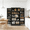 Black Particle Board MDF, variant on LHSHID Large Kitchen Storage Cabinet,Kitchen Sideboard Cabinet,with Double Doors&5-tier Shelving,for Home