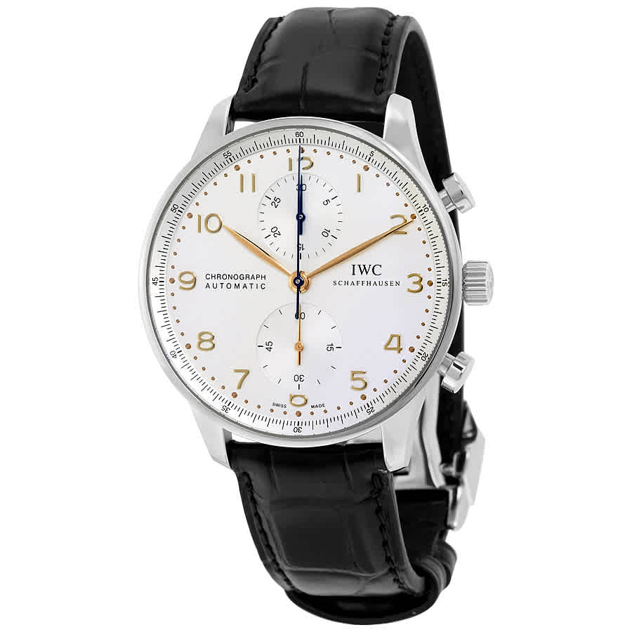 Buy IWC Portuguese Chronograph Silver Dial Mens Watch 3714-45 Online in  Chad. 135880847
