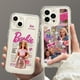 thumbnail image 2 of Funda barbie iphone 14 11 13 12 X XS Pro Max xr Mini Samsung Galaxy S23 S22 ultra plus holiday gift No Cambia Amarillo A Prueba De Golpes Transparente Para Teléfono, 2 of 3