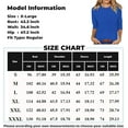 thumbnail image 4 of Xuboway Plus Size Tops for Womens 2025 3/4 Length Sleeve Tops Summer Casual Shirts Henley Blouses Dressy Fashion Basic Tee Blouses Clothes, 4 of 4