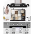 thumbnail image 5 of nqOlkjepod Large Induction Cooktop Protector Mat 28.5"x20.5", Gray Brown Stove Top Covers for Electric Stove, Abstract Oil Painting Color Blocks Stove Burner Cover Mats, Glass Top Stove Cover, 5 of 8