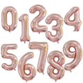 thumbnail image 1 of 40 pulgadas Gradiente Rosa Rojo Oro Plata Número grande Globos de aluminio 0 1 2 3 4 5 6 7 8 9 18 años Fiesta de cumpleaños Decoración de la boda Tan Jianjun unisex, 1 of 2