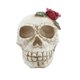 thumbnail image 2 of Estatua De Calavera Con Resina Ligera Calavera De Simulación Esqueleto Vívido Calavera Diversión Calavera De Halloween Flor Decoración De Halloween Para Halloween Noticed HA016540-00, 2 of 7