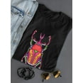 thumbnail image 3 of Illustration Of Colorful Scarab T-Shirt Women -Image by Shutterstock, Female Large, 3 of 4