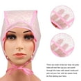 thumbnail image 3 of DEEPCRAFF 6Pcs Hair Highlighting Cap Kit for DIY Hair Dyeing with Pink Durable Cap, 3 of 6