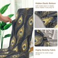 thumbnail image 5 of Yayeee 4 Pack Dining Chair Covers Stretch Parson Chairs Slipcovers Seat Protector, Peacock Feathers Pattern, 5 of 6
