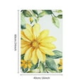 thumbnail image 2 of Creowell Yellow Flower Green Leaves Diatom Mud Bath Mat Fast Absorption 24x16in, 2 of 5