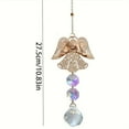 thumbnail image 3 of Honmine Crystal Guardian Angel Chakra Beads Suncatcher, Car Charm for Rear View Mirror Decor, Spiritual Ornament with Beads and Crystal Design, 3 of 5