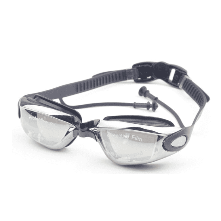 Adjustable Anti-Fog Swimming Goggles With UV Protection & Ear Plugs - Includes Case