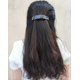 thumbnail image 4 of Paquete de 2 pinzas para el cabello de acetato de celulosa curvadas estilo francés, con volumen, cierre automático rectangular para cabello grueso de mujer., 4 of 5
