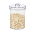 thumbnail image 5 of Felli Clear Round Food Storage Canisters with Lid, 3 Pack – 44 oz Airtight Containers, BPA-Free, Stackable, Dishwasher Safe, 5 of 6