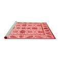 thumbnail image 2 of Ahgly Company Machine Washable Indoor Square Abstract Red Modern Area Rugs, 3' Square, 2 of 4