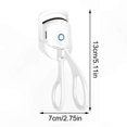 thumbnail image 2 of Rechargeable Heated Eyelash Curler for Long-lasting Natural Lash Style, White, 2 of 3