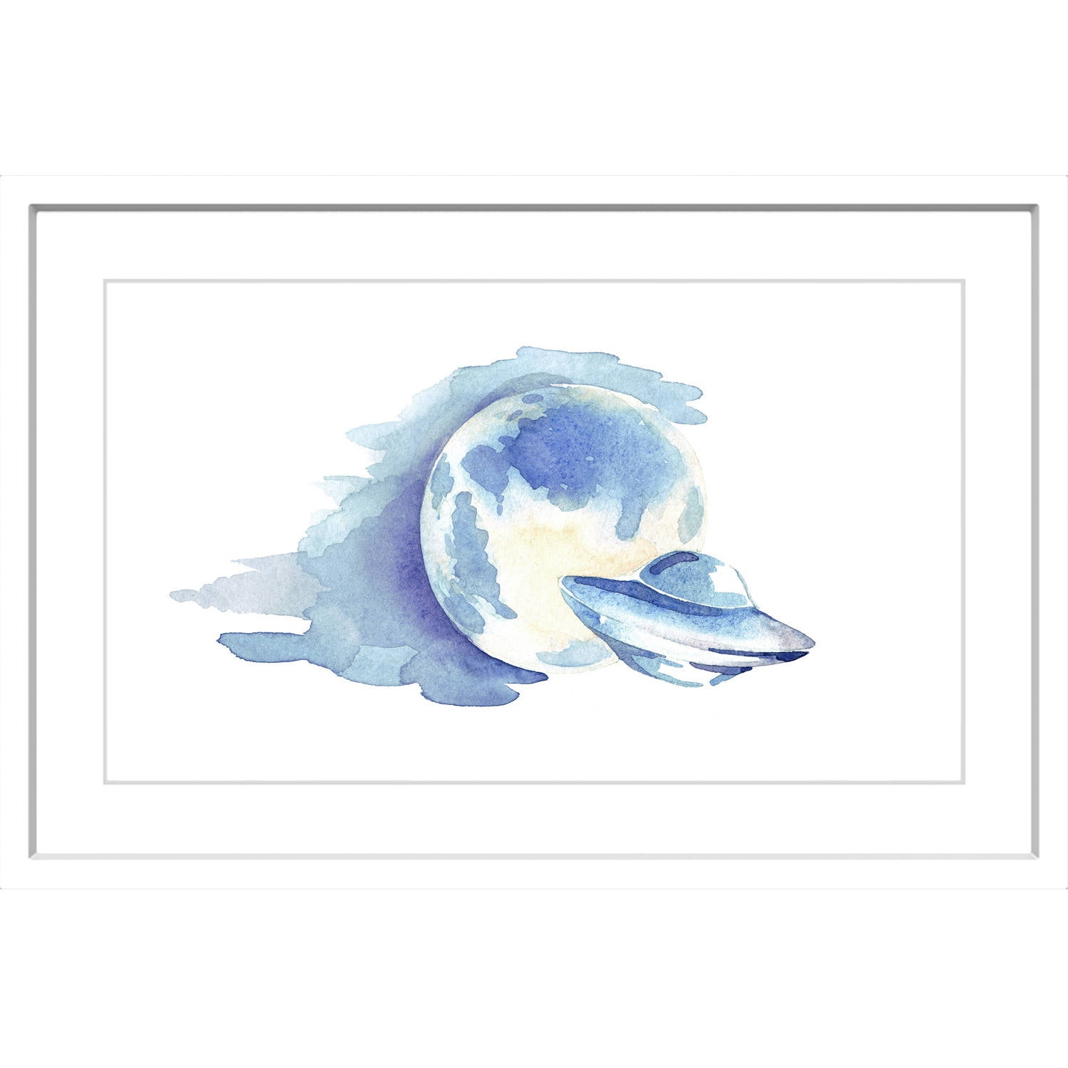 "UFO" Framed Painting Print