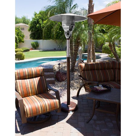 Hiland Hammered Bronze Natural Gas Patio Heater Walmart Com