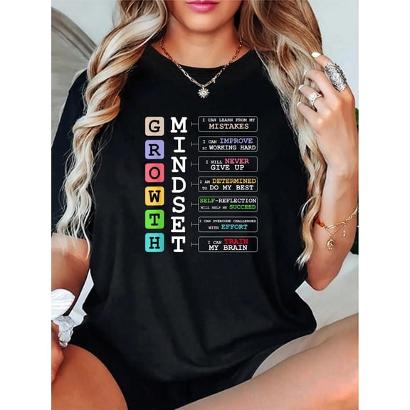 Growth Mindset Shirt Positive School Classroom Teacher Gift T-Shirt