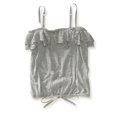 thumbnail image 1 of Aeropostale - Camiseta sin mangas con tubo de encaje de color sólido para mujer, gris, grande Aeropostale Cami, 1 of 2