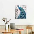 thumbnail image 2 of COMIO  Peacock Canvas Wall Art Abstract Animal Peacock Art Works Bedroom, Kitchen, Home Decoration Stretching and Framing, 2 of 4
