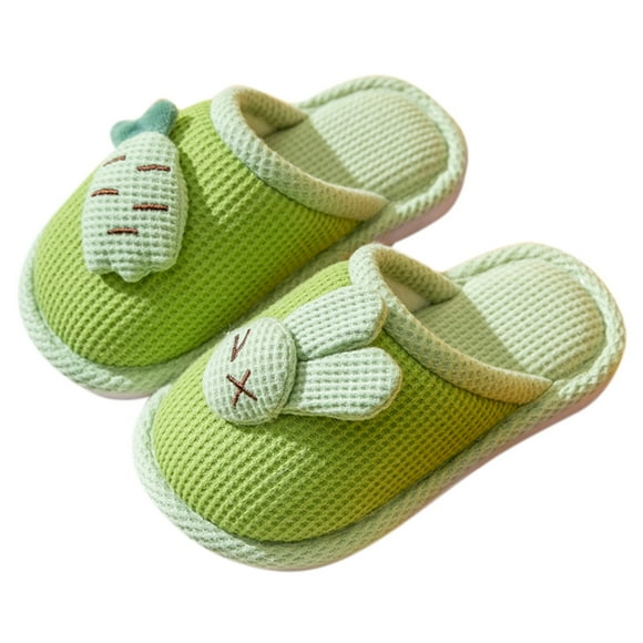 PMVFHDE Clearance Trendy Sneakers for Girl 2025 Kids Shoes Slippers Bedroom Home Slippers Cartoon Rabbit Slippers Winter Indoor Outdoor Slippers For Boys Girls GN1,4-4.5 Years