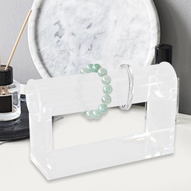 Soporte Organizador de Joyas, Soporte para Pulsera de Acrílico, Práctico Y Elegante Soporte para Brazalete, Soporte para Reloj de Pulsera para Dormito Claro