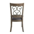 thumbnail image 6 of DN00981 - Side Chair (Set-2), Black PU & Weathered Cherry Finish - Raphaela, 6 of 7