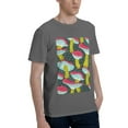 thumbnail image 2 of Bingfone Green Mushroom Men'S Loose Fit Short-Sleeve Pocket T-Shirt, 2 of 7
