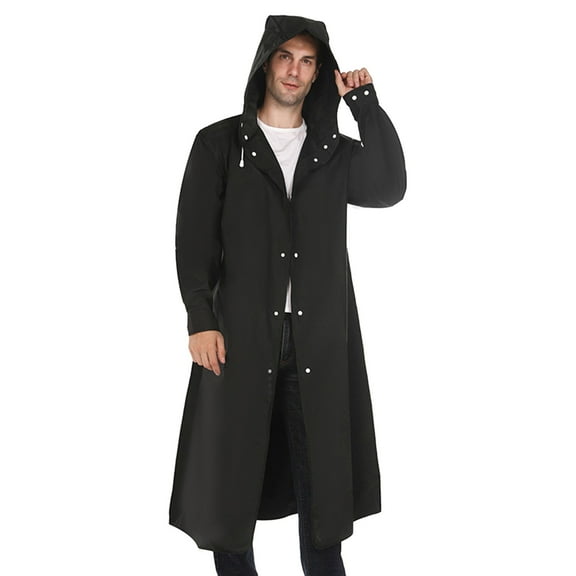 Bcfgryg Adult Wrapped Raincoat Mens And Womens Protective Jacket Fashion Mountaineering Fishing Transparent Thickened Poncho Casual Hooded Jackets For Men