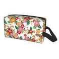 thumbnail image 2 of Goofa Pineapple Flower Printed Toiletry Bag with Handle,Large Capacity Travel Makeup Cosmetic Bag for Women, Carry on Airport Airline Compliant Bag, 2 of 9