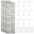 thumbnail image 1 of 3Pcs Weekly Clothes Organizer 5 Layers Transparent Days of Week Clothes Organizer with 10 Pockets Multipurpose Monday through Friday Clothes Organizer for Kids Shirts School Uniforms-gray-, 1 of 10