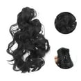 thumbnail image 4 of Unique Bargains 1 Pc Big Wave Retro Wig Hair Clips for Hair Extension 21.65" Length Black, 4 of 6