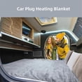 thumbnail image 4 of Electric Heating Blanket USB Heater Blanket Plush Winter Warm-Up Adjustable Temperature Timing Heating Pad 150x160cm, 4 of 5