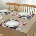 thumbnail image 3 of Pioneer Flower Floral Print Pattern Summer Placemats Table Placemats Set Of 4-Linen Kitchen Washable Placemats Table Mats 12x18 Inch Non-Slip Heat Resistant, 3 of 5