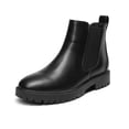 thumbnail image 1 of Botas Chelsea negras de tacón bajo para mujer DREAM PAIRS DAB213, 1 of 6