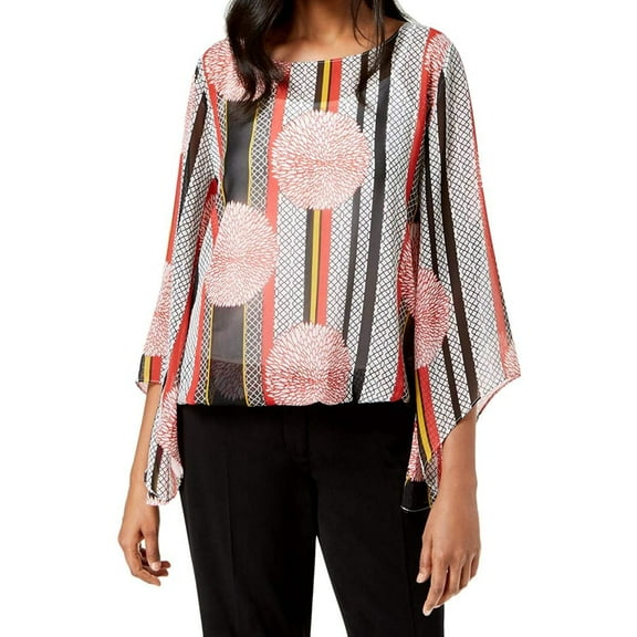 Alfani Womens Angel Sleeve Blouson Top