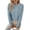 Blue, variant on Wutalume Women's Casual Fashion Long Sleeve Solid Color Asymmetrical Button Down Knit Sweater Top, Unique Hem Design, Modern Pullover for Stylish Looks,Black L