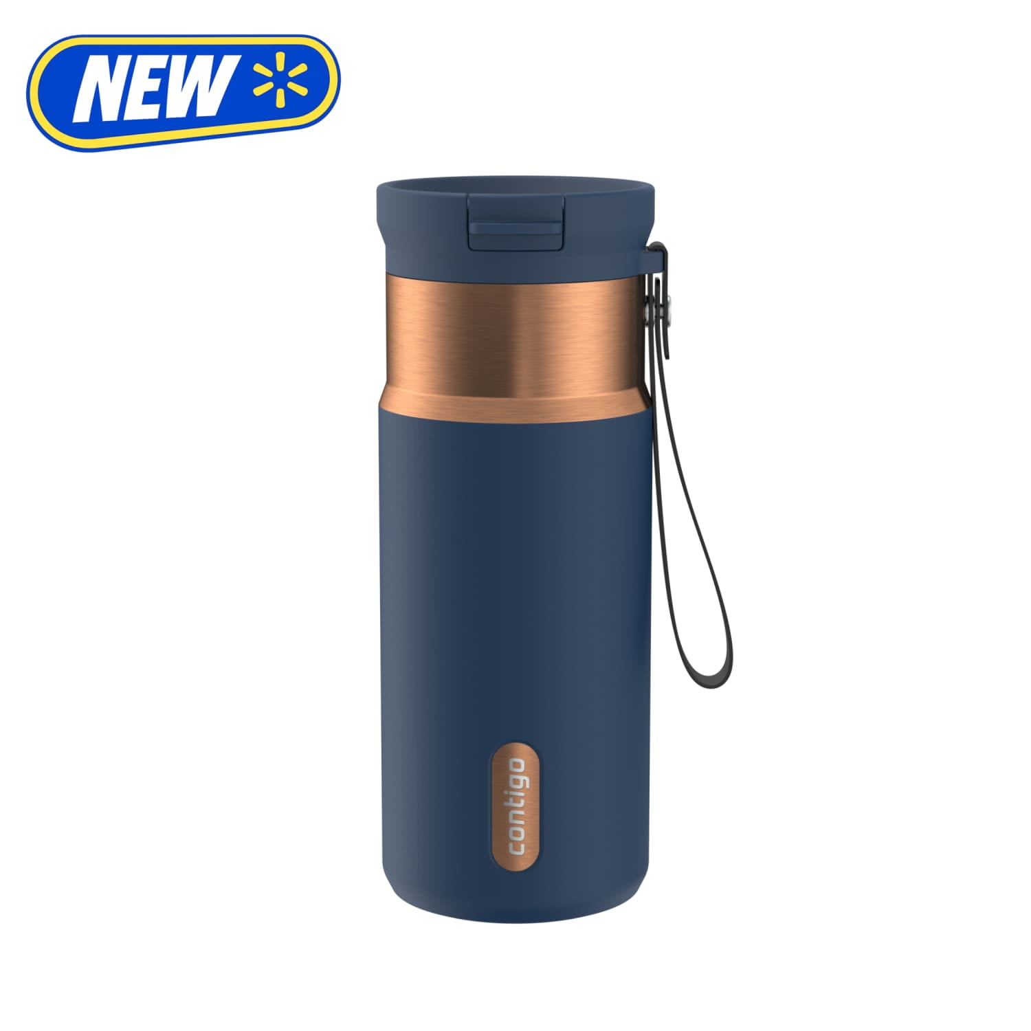 Contigo 16oz SnapSeal Insulated Stainless Steel Water Bottle Abyss Blue/Bronze