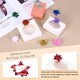 thumbnail image 3 of Uxcell 100 paquetes de pequeños lazos de regalo en forma de estrella, lazos autoadhesivos para bodas, fiestas de cumpleaños y vacaciones en rojo, 3 of 6