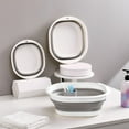 thumbnail image 5 of Mirdinner Collapsible Dish Tub 3 Pack(3/6/10L), Foldable Collapsible Wash Basin, Space-Saving Collapsible Sink Camping, Collapsible Basin for Dishing, Fruit, Beverage Tubs, Camping, 5 of 6
