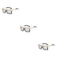 thumbnail image 3 of Qarigey Gafas de sol Metal Moda Marco cuadrado Gafas Gafas ligeras Accesorios para adultos Gafas para conducir Blanco-plata Type1 NO1, 3 of 6