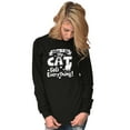 thumbnail image 3 of When I Die the Cat Gets Everything Women Plus Size Long Sleeve Graphic Tee Brisco Brands 2X, 3 of 5