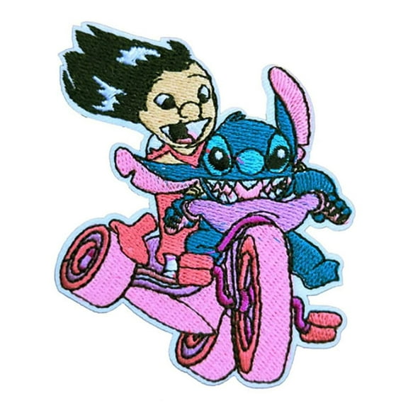 Stitch Characters 3 Inches Tall Embroidered Iron On Patch